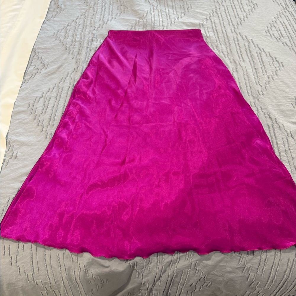 NWT Nicole Miller Vibrant Pink Skirt (skirt only) - Picture 6 of 6